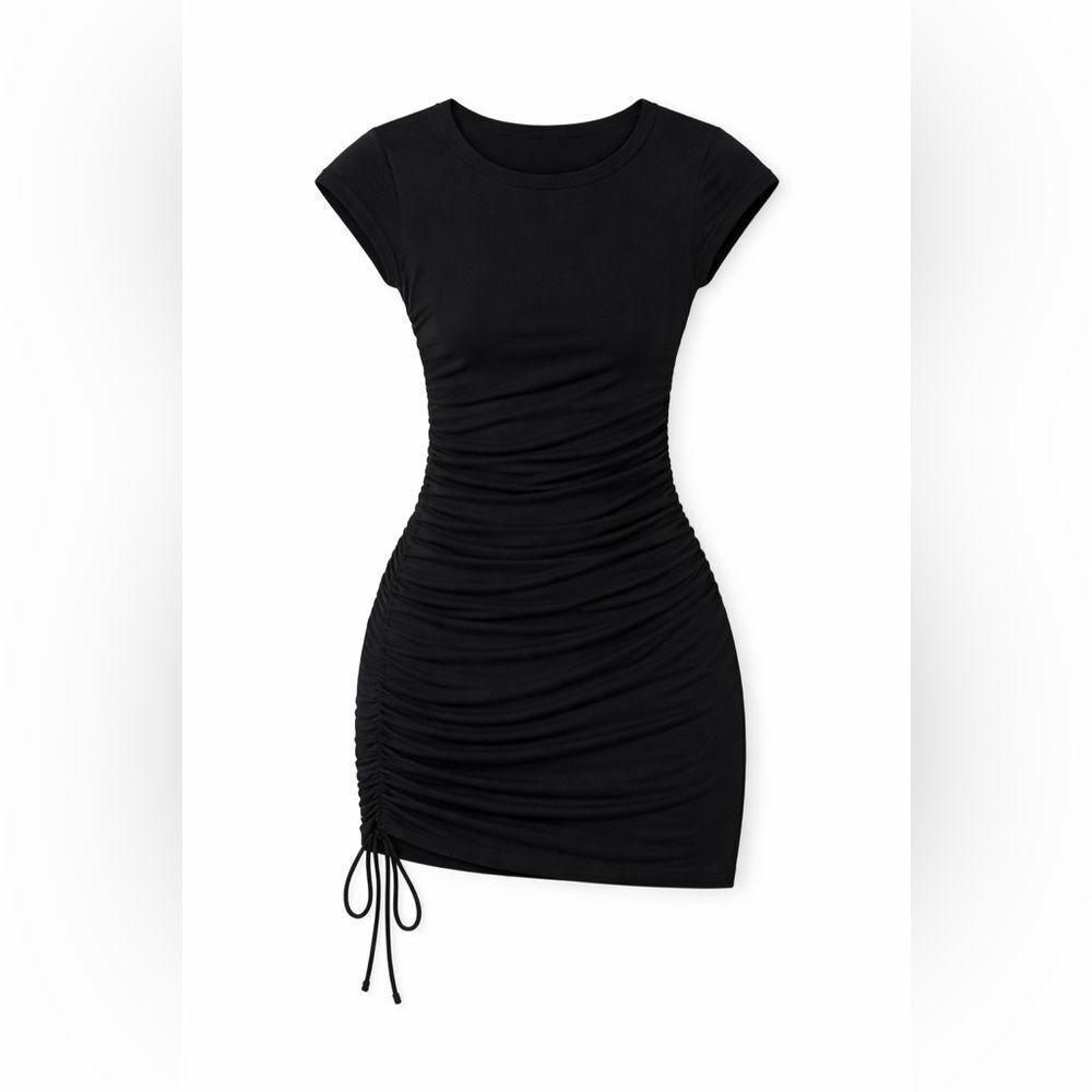 Indie Side Ruched Dress LA Made